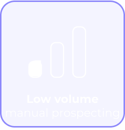 low volume manual prospecting