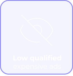 low qualified expensive adds